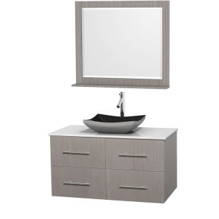 A thumbnail of the Wyndham Collection WCVW00942SGOWSOVM36 Altair Black Granite Sink