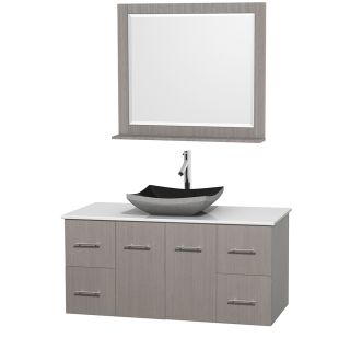 A thumbnail of the Wyndham Collection WCVW00948SGOWSOVM36 Altair Black Granite Sink