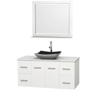 A thumbnail of the Wyndham Collection WCVW00948SWHWSOVM36 Altair Black Granite Sink