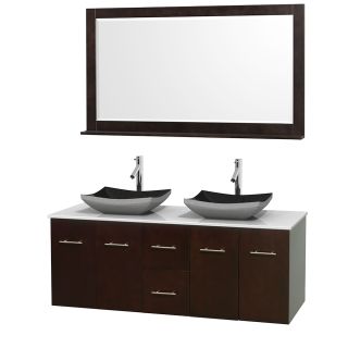 A thumbnail of the Wyndham Collection WCVW00960DESWSOVM58 Altair Black Granite Sink