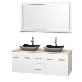 A thumbnail of the Wyndham Collection WCVW00960DWHIVOVM58 Altair Black Granite Sink