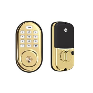 yale deadbolt living keypad assure push lock button nr