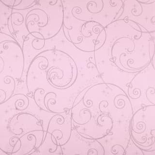 York Wallcoverings Dk5967 Pink Silver Glitter Disney Kids Iii