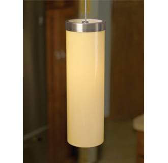 A thumbnail of the 2 Thousand Degrees Hudson Pendant Hudson Pendant in Satin Nickel Finish with Latte Glass