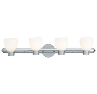 A thumbnail of the Access Lighting 23904 Shown in Brushed Steel / Opal
