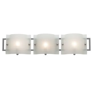 A thumbnail of the Access Lighting 53313 Shown in Brushed Steel / Checkered Frosted