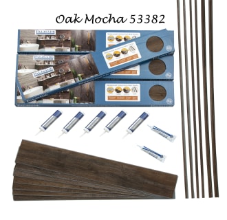 A thumbnail of the ACP 540-WATERPROOF-WOODLOOK-TILE-KIT Oak Mocha 53382