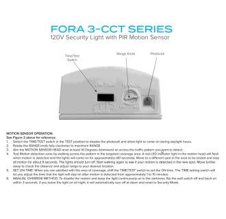A thumbnail of the American Lighting FL2-3CCT Motion Sensor Adjustment