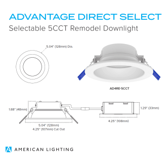 A thumbnail of the American Lighting AD4RE-5CCT American Lighting Advantage Direct Downlight