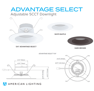 A thumbnail of the American Lighting AD56-5CCT American Lighting Advantage Select Downlight