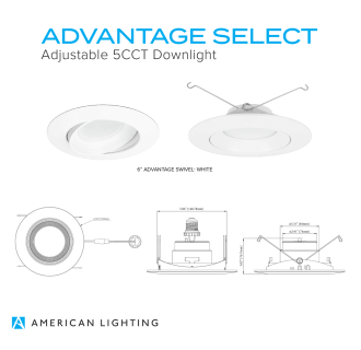 A thumbnail of the American Lighting AD6S-5CCT American Lighting Advantage Select Downlight