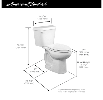 A thumbnail of the American Standard 221AA.004 Dimensions