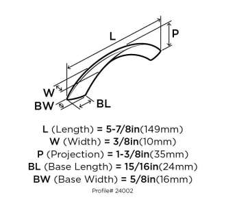 A thumbnail of the Amerock BP24002 Amerock-BP24002-Dimensions of Angle View