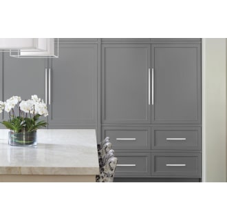 A thumbnail of the Amerock BP26205 Amerock-BP26205-Polished Nickel on Gray Cabinets