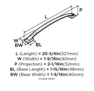 A thumbnail of the Amerock BP29367 Amerock-BP29367-Dimensions of Angle View