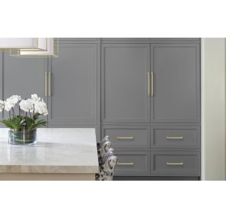 A thumbnail of the Amerock BP53531 Amerock-BP53531-Golden Champagne on Gray Cabinets