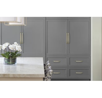 A thumbnail of the Amerock BP55348 Amerock-BP55348-Golden Champagne on Gray Cabinets