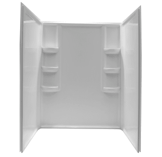 ANZZI Sharman Series 36 x 36 x 74 White Acrylic Corner Two