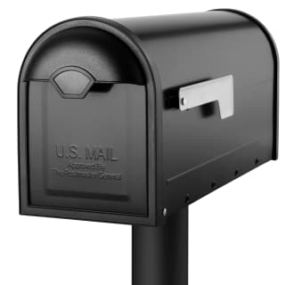 A thumbnail of the Architectural Mailboxes 8830-10 Architectural Mailboxes-8830-10-Angle View on Post in Black Finish