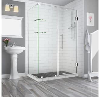 Aston Sen962ez Ss 583632 10 Stainless Steel Bromley Gs 72 High X 58 Wide X 32 Deep Hinged Frameless Shower Enclosure With 36 Door Width And Clear Glass