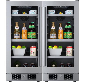 30 Inch Wide 172 Can Energy Efficient Beverage Center with LED Lighting, Double Pane Glass, Touch Control Panel and Lockable Doors