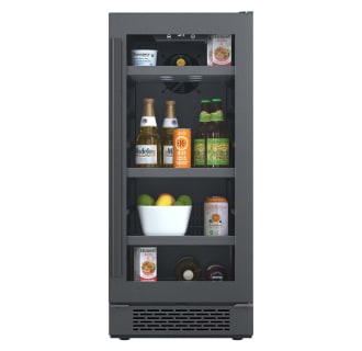 15 Inch Wide 86 Can Beverage Center with LED Lighting Door Lock and Right Hinge