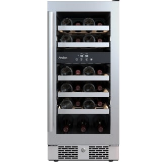 15 Inch Wide 23 Bottle Capacity Dual Zone Wine Cooler with Right Swing Door