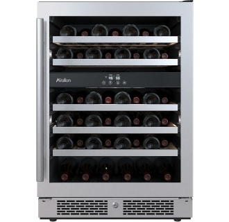 24 Inch Wide 45 Bottle Capacity Dual Zone Wine Cooler with Right Swing Door