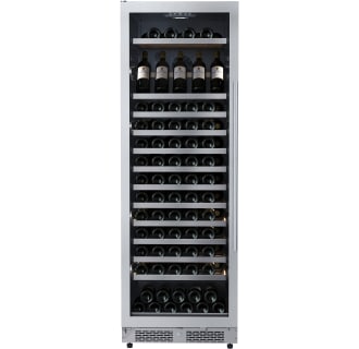 24 Inch Wide 150 Bottle Capacity Built-In or Free Standing Wine Cooler with Wood Shelves, Child Lock, Door Alarm and Door Lock - Left Hinged