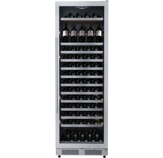 24 Inch Wide 150 Bottle Capacity Built-In or Free Standing Wine Cooler with Wood Shelves, Child Lock, Door Alarm and Door Lock - Right Hinged