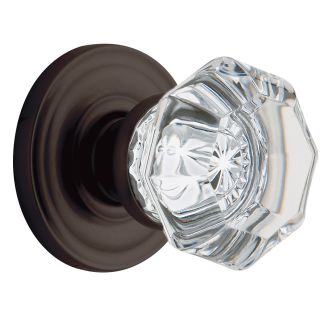 Nostalgic Warehouse Oval Fluted Crystal Door Knob with Deco Plate