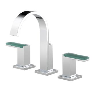 A thumbnail of the Brizo 65380LF-LHP Brizo-65380LF-LHP-Faucet in Chrome with Green Glass Insert Lever Handles