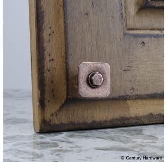 A thumbnail of the Century 20223 Century-20223-Raw Authentic Knob in Aged Matte Red Copper on Cabinet Door