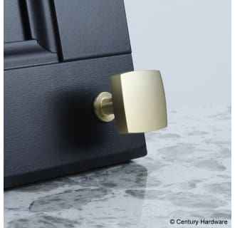 A thumbnail of the Century 10715 Century Hardware-10715-Brass on black door