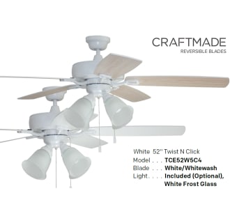 A thumbnail of the Craftmade TCE525C4 White with Reversible White / Whitewash Blades