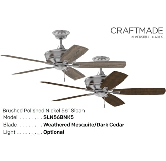 A thumbnail of the Craftmade SLN565 Brushed Polished Nickel Reversible Blade Options