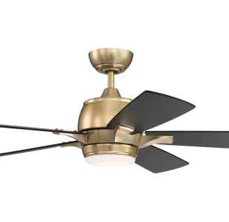 A thumbnail of the Craftmade STE525 Satin Brass Fan with Flat Black Side of Blades Showing
