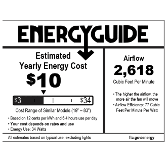 A thumbnail of the Craftmade TCE425C1 TCE425C1 Energy Guide