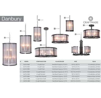 A thumbnail of the Craftmade 36791 The Danbury Collection by Craftmade