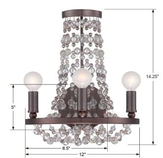 A thumbnail of the Crystorama Lighting Group 1542-MWP Dimensional Drawing