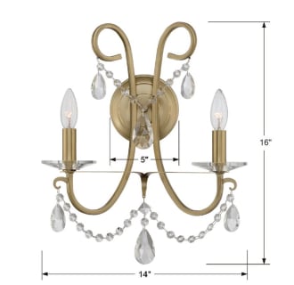 A thumbnail of the Crystorama Lighting Group 6822-CL-SAQ Dimensional Drawing