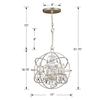 A thumbnail of the Crystorama Lighting Group 9025-CL-S Dimensional Drawing