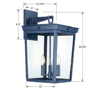 A thumbnail of the Crystorama Lighting Group BEL-A8063 Dimensional Drawing