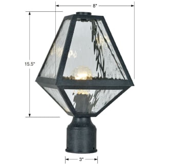 A thumbnail of the Crystorama Lighting Group GLA-9707-WT Dimensional Drawing