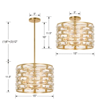 A thumbnail of the Crystorama Lighting Group MER-4865_CEILING Dimensional Drawing