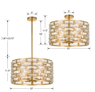 A thumbnail of the Crystorama Lighting Group MER-4866_CEILING Dimensional Drawing