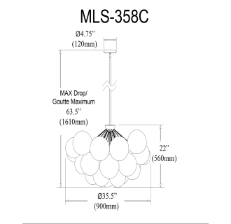A thumbnail of the Dainolite MLS-358C-FR Dimensional Diagram