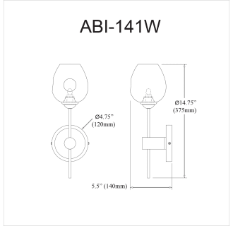 A thumbnail of the Dainolite ABI-141W-CLR Alternate Image