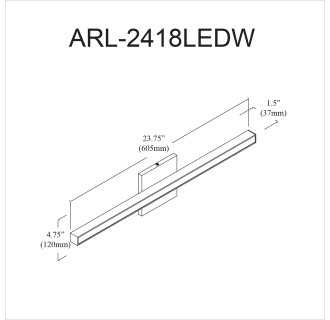 A thumbnail of the Dainolite ARL-2418LEDW Alternate Image