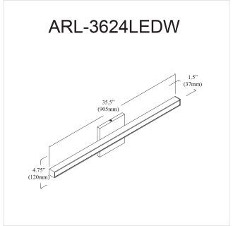 A thumbnail of the Dainolite ARL-3624LEDW Alternate Image